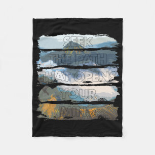 Mountain Landscape - Mindfulness Fleece Blanket