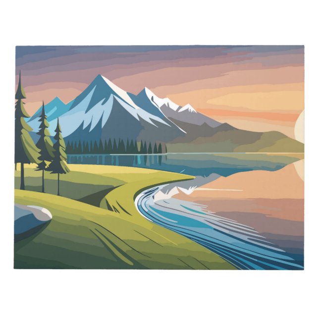 Mountain landscape notepad (Front)
