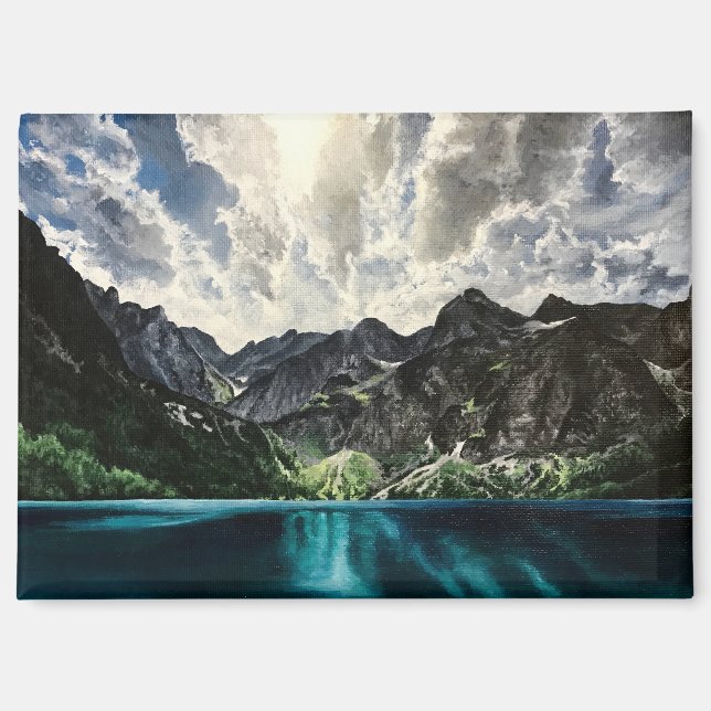 Mountain Landscape Painting Magnet (Front)