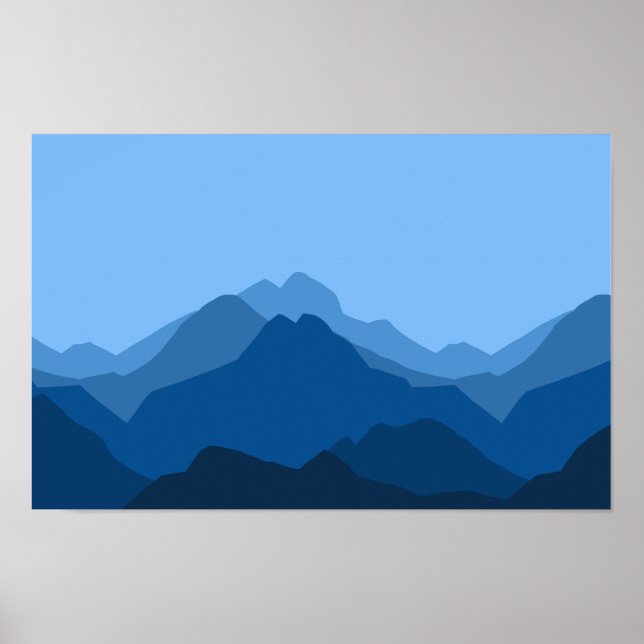 Mountain Landscape Panorama Poster (Front)