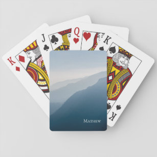 Mountain Landscape Personalised Playing Cards