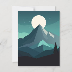 Mountain landscape postcard
