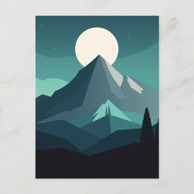Mountain landscape postcard (Front)