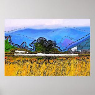 MOUNTAIN LANDSCAPE POSTER