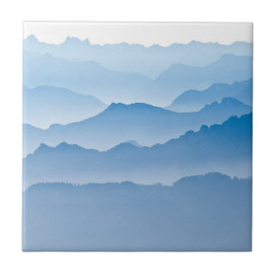 Mountain Landscape Switzerland Ceramic Tile
