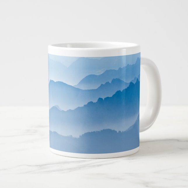 Mountain Landscape | Switzerland Large Coffee Mug (Front Right)