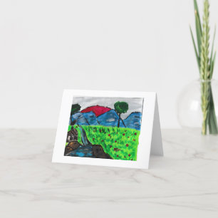 Mountain Landscape Thank You Card