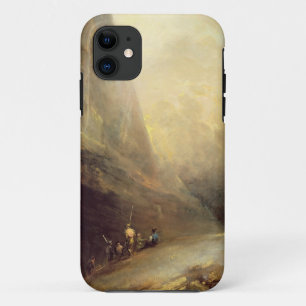 Mountain Landscape with Banditti, c.1780 (oil on c iPhone 11 Case