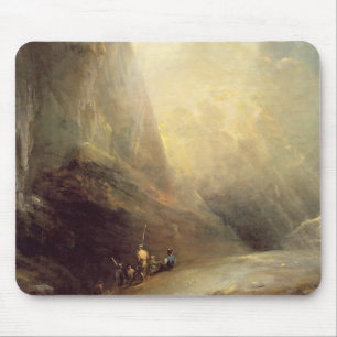 Mountain Landscape with Banditti, c.1780 (oil on c Mouse Pad