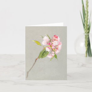 Mountain Laurel Blossom Blank Note Card