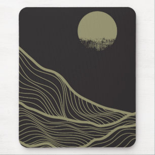 Mountain layout design mouse pad