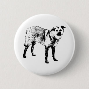 mountain line smile, tibetan mix 6 cm round badge