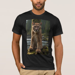 Mountain Lion at a Rock Pool T-Shirt