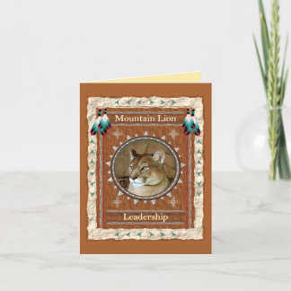 Mountain Lion Leadership Energy Card