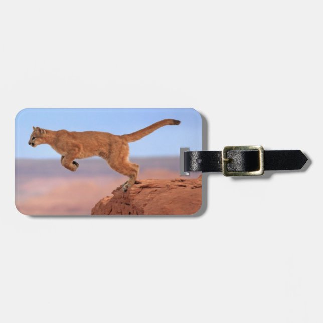 Mountain Lion Luggage Tag (Front Horizontal)