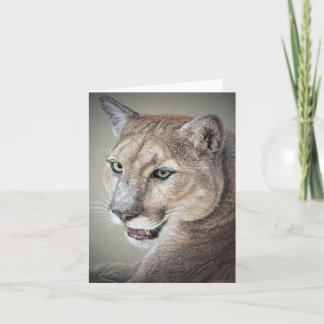 mountain lion notecard