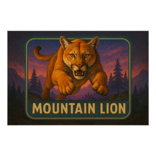 Mountain Lion Poster