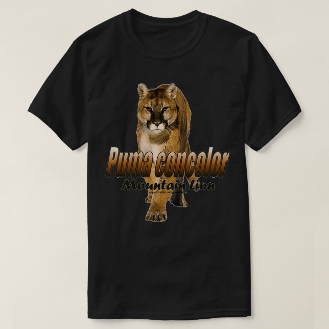 Mountain Lion Puma concolor T-Shirt (Design Front)