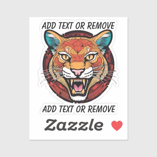 mountain lion puma school mascot customise car (Sheet)