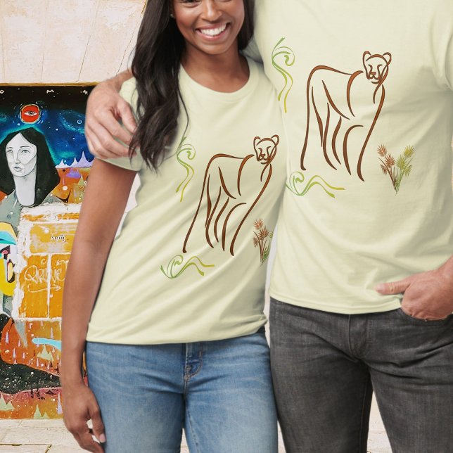 Mountain Lion Sketch T-Shirt (Creator Uploaded)