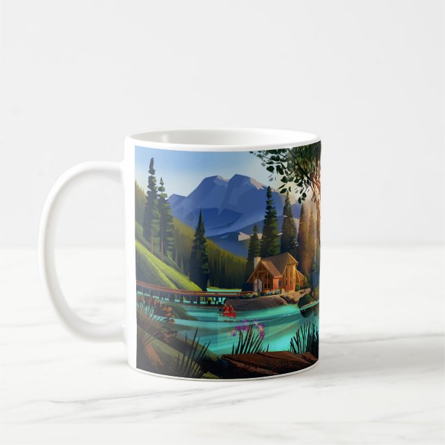 Mountain Lodge Coffee Mug (Left)
