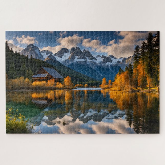 Mountain Lodge Jigsaw Puzzle (Horizontal)