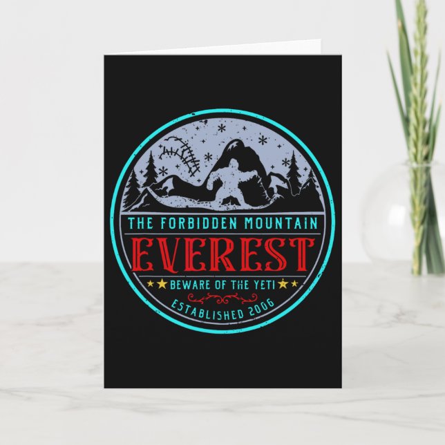 Mountain Lovers Expedition Everest  Card (Front)