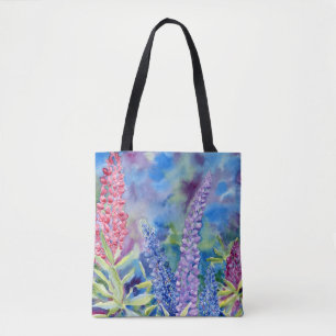 "Mountain Lupines" Shoulder Tote Bag