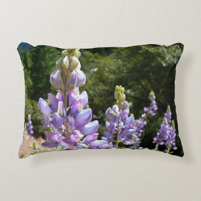 Mountain Lupins at Yosemite Decorative Cushion (Front)
