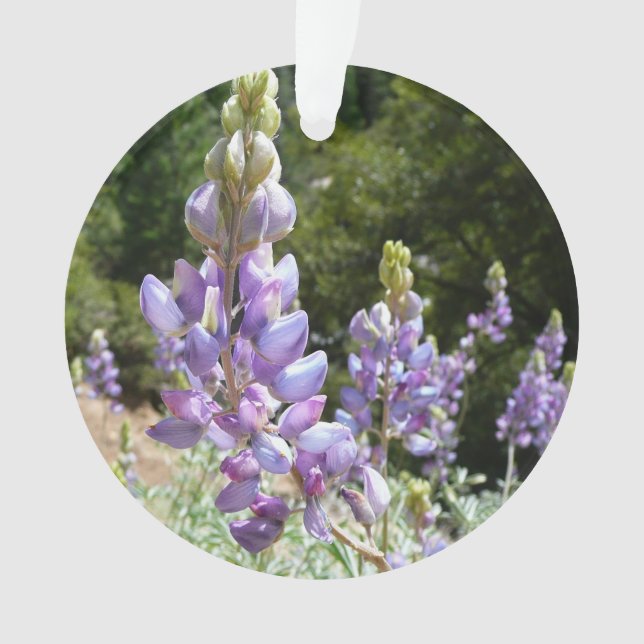 Mountain Lupins at Yosemite Ornament (Front)