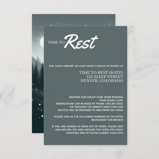 Mountain Magic Enclosure Card (Front/Back)