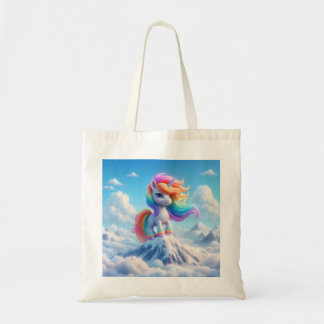 Mountain Magic Rainbow Unicorn Tote Bag