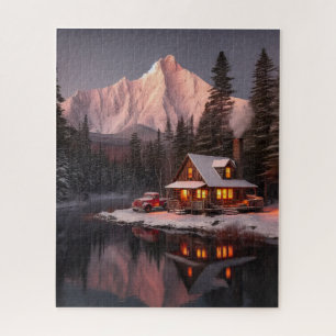 Mountain Magic Retreat: A Cozy Cabin Christmas Und Jigsaw Puzzle