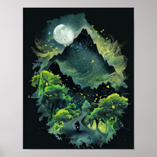 Mountain Magic Ride into the Unknown Poster