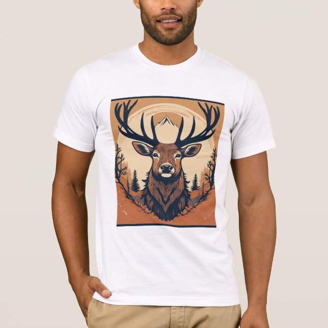 Mountain Majesty Deer T-Shirt (Front)