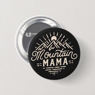 Mountain mama 6 cm round badge