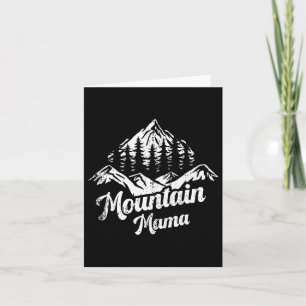 Mountain Mama Camping Hiking Mum Adventure Mothers Card