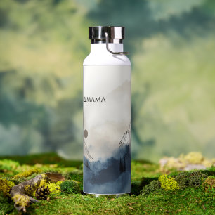 Mountain Mama Into the Wild Minimalist Nature Grap Water Bottle