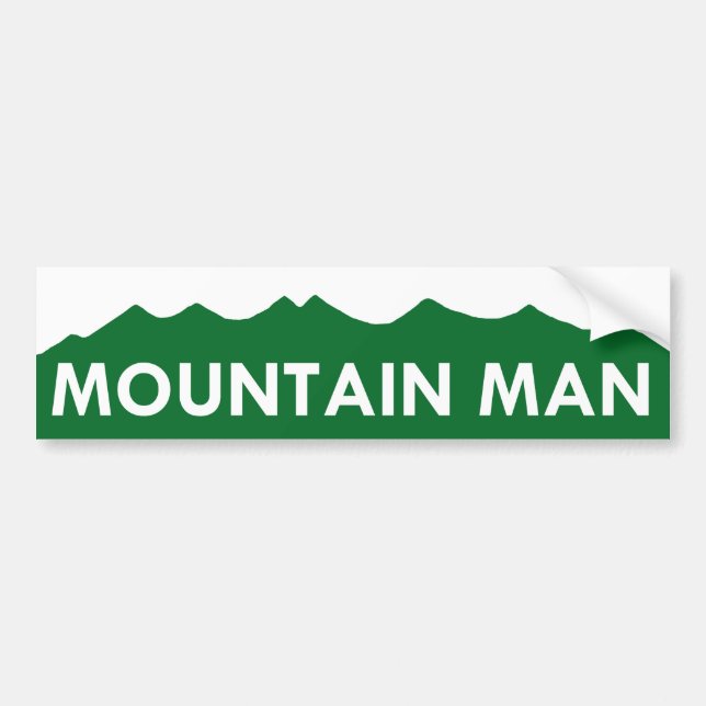 MOUNTAIN MAN - Colorado Bumper Sticker (Front)