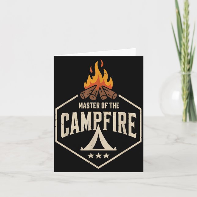 Mountain Master of Campfire Summer Camp Director Card (Front)