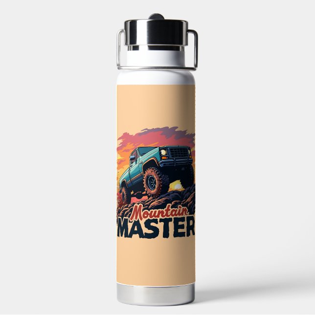 Mountain Master Off-Road Design Water Bottle (Back)