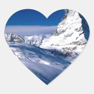 Mountain Matterhorn Valais Switzerland Heart Sticker
