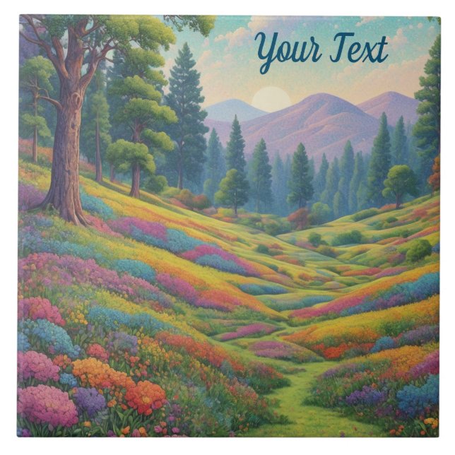 Mountain Meadow Ceramic Tile (Front)