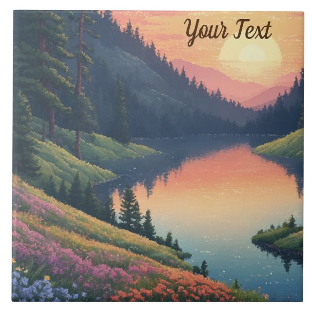 Mountain Meadow Ceramic Tile (Front)