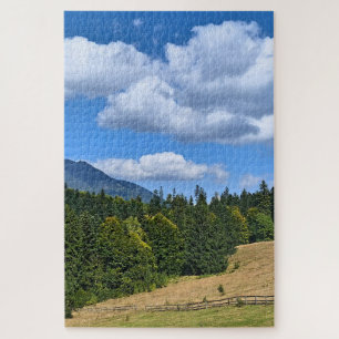 Mountain Meadow Landscape - Wild Nature Romania Jigsaw Puzzle