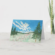 Mountain Meadow on a Sunny Day