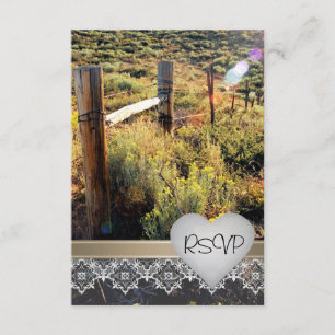 Mountain Meadow Rustic Rsvp Invitation