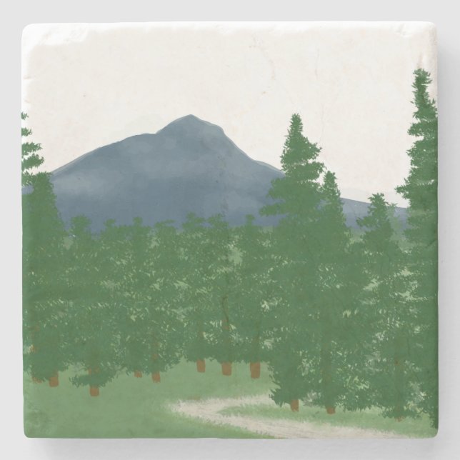 Mountain Meadow  Stone Coaster (Front)