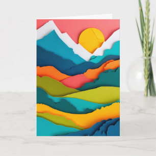 Mountain Meadow Sunrise Card