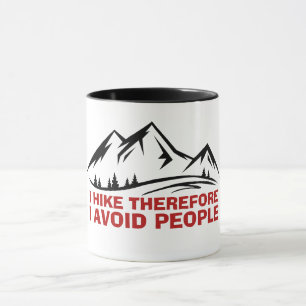 Mountain Minimal Outdoor Design hiking Mug